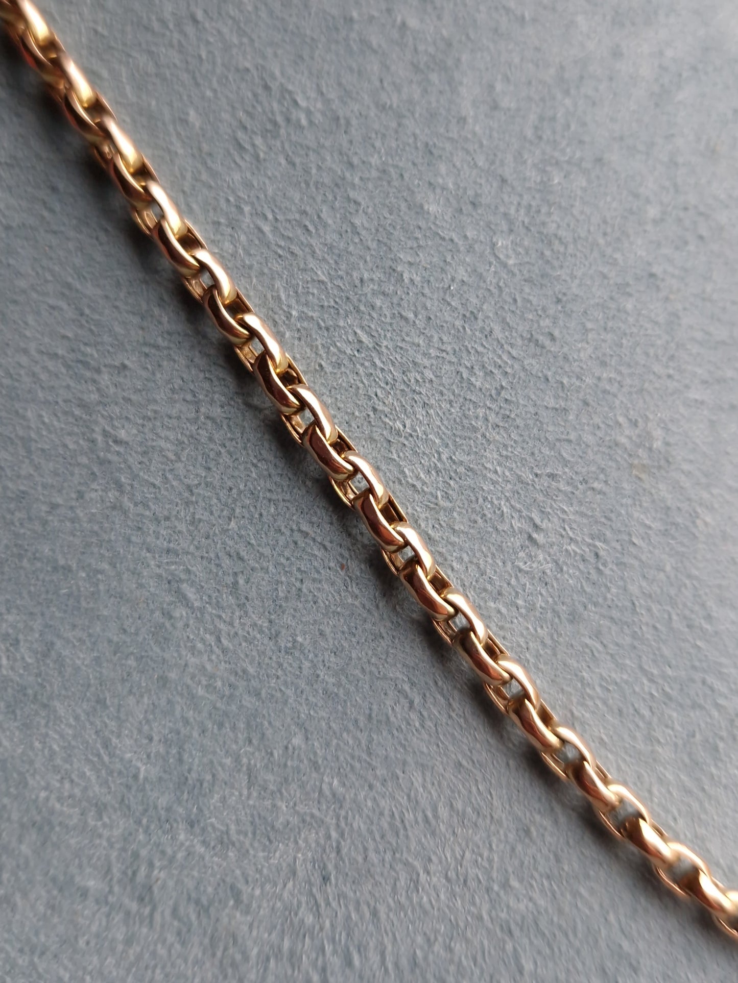 Antique 9ct Rose Gold Belcher Chain Necklace 27.5 Inches 13.4g