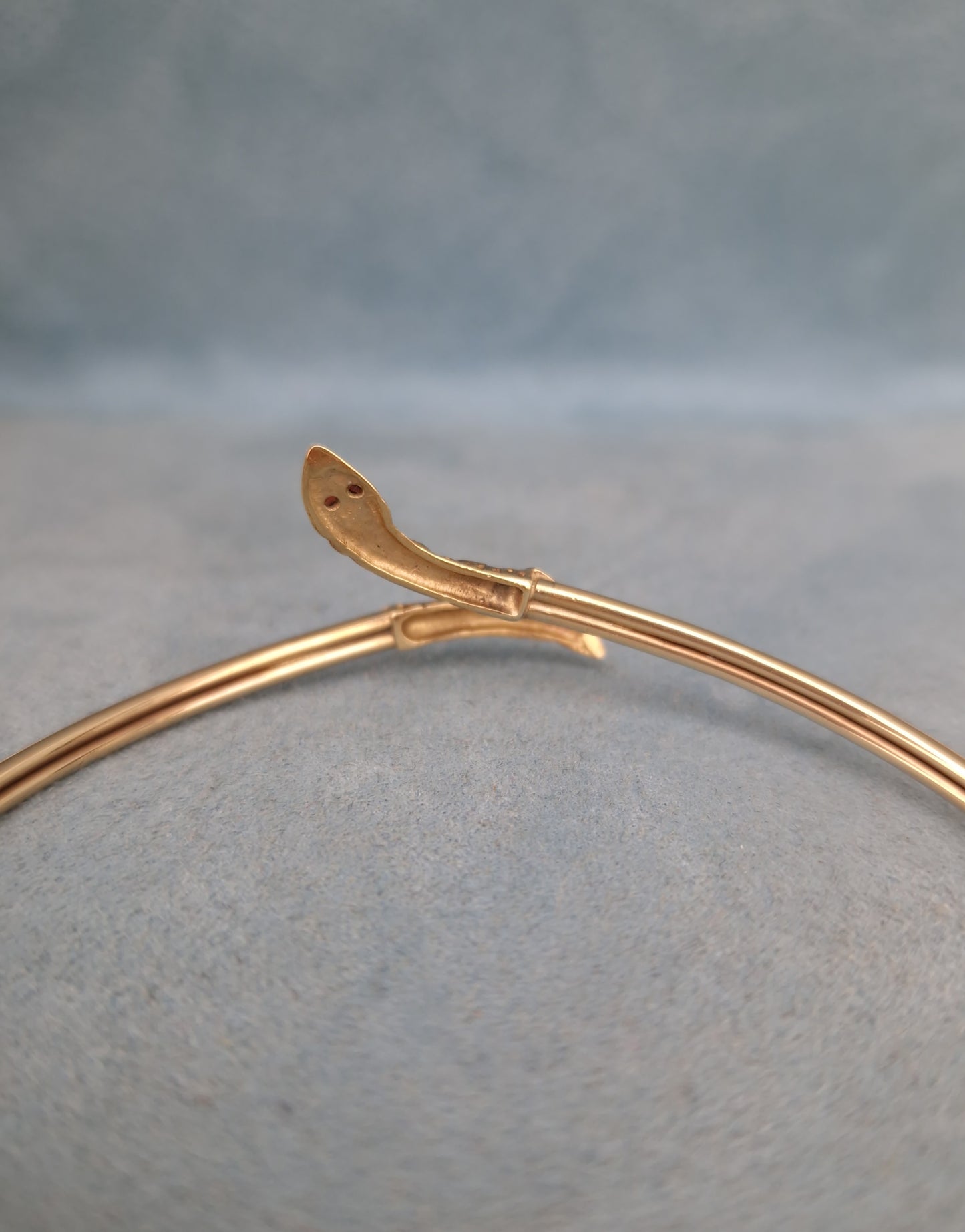 Vintage Snake Bangle 9ct Gold