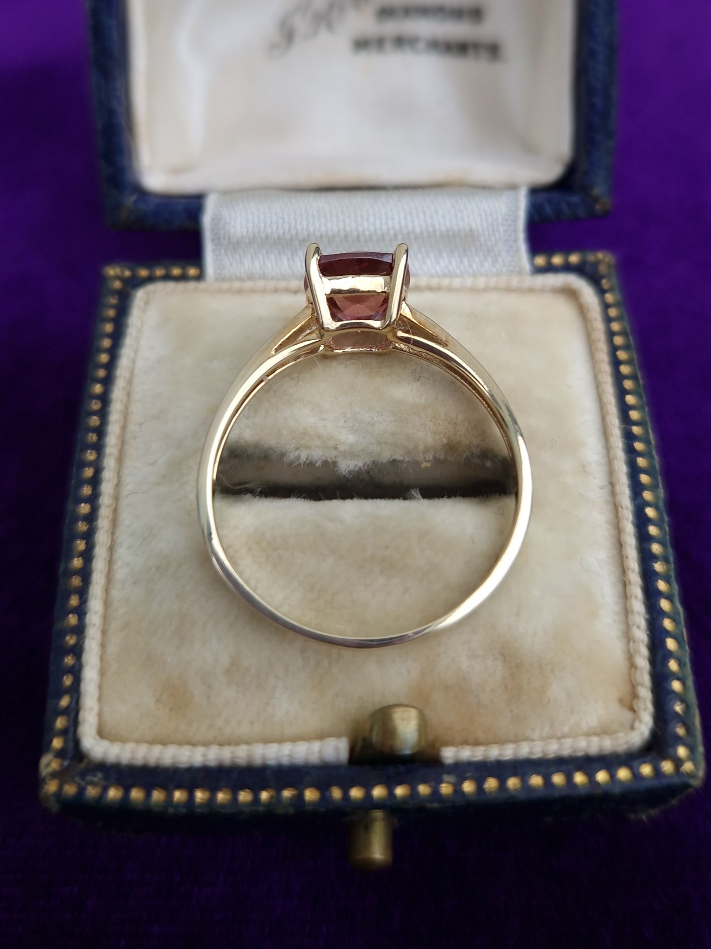 Zircon Solitaire 9ct Gold Ring