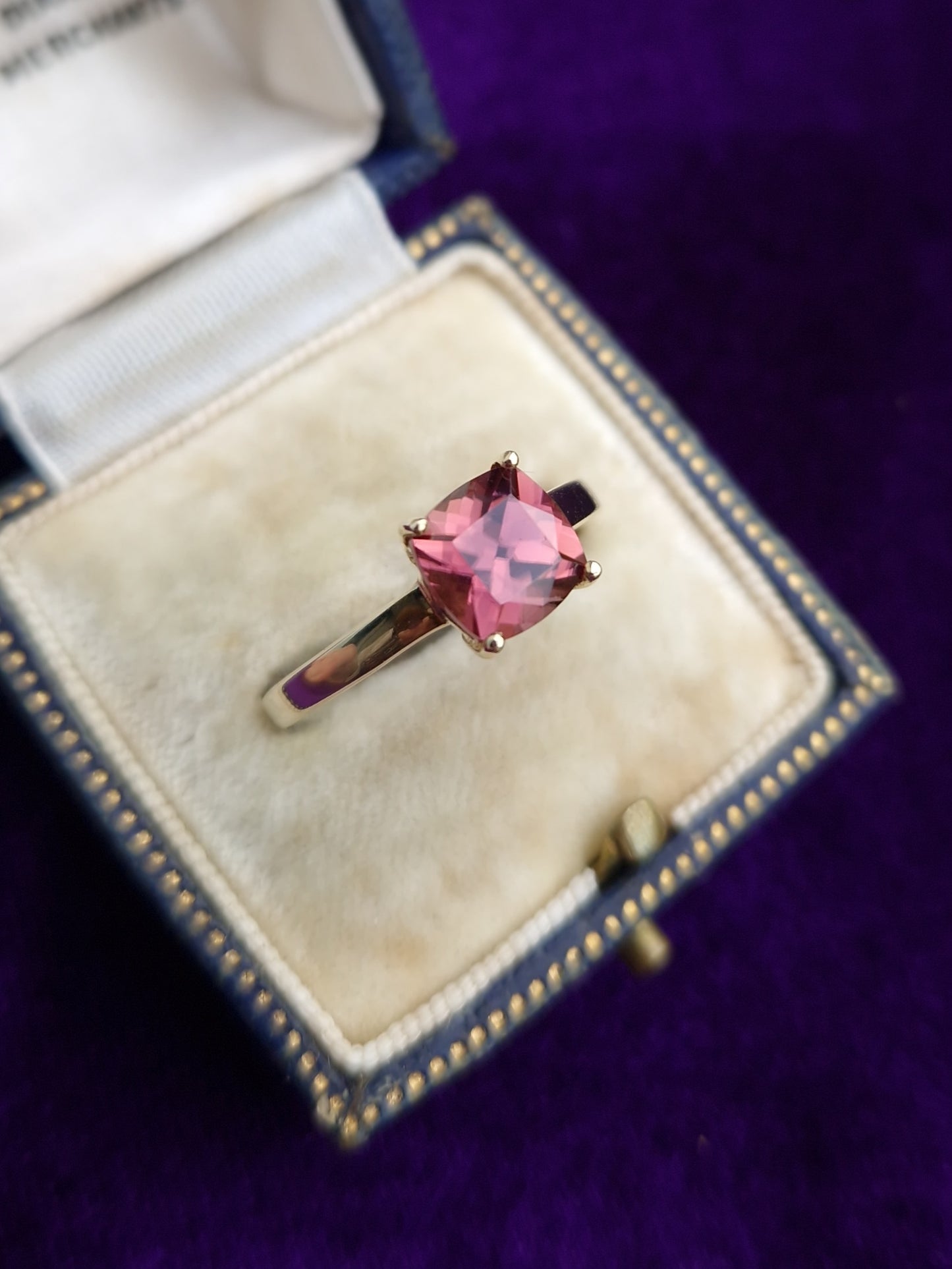 Zircon Solitaire 9ct Gold Ring