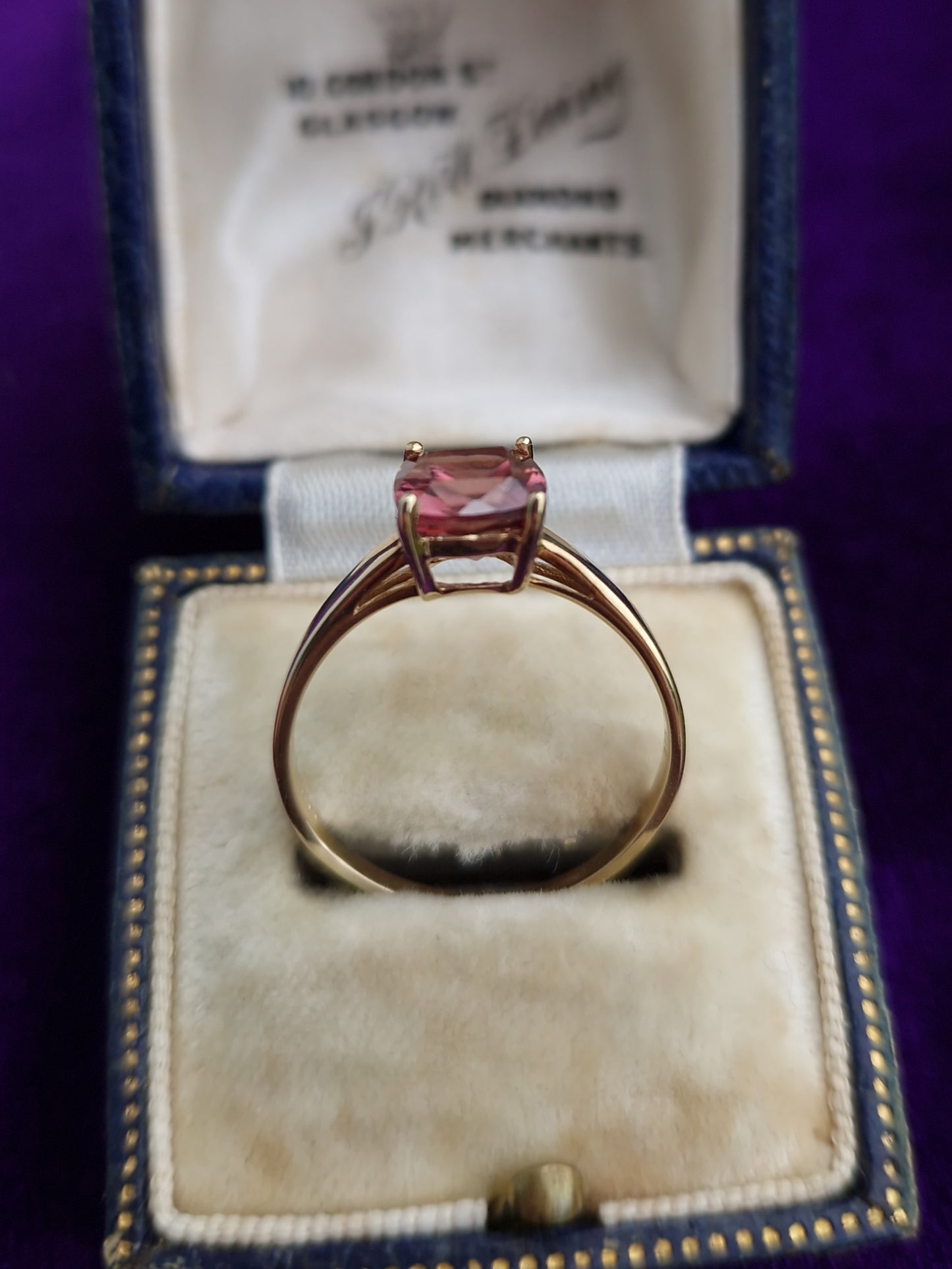 Zircon Solitaire 9ct Gold Ring