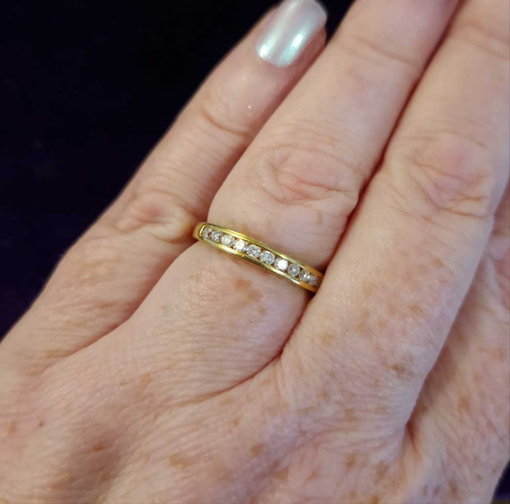 Vintage 18ct Gold 0.33ct Diamond Eternity Ring