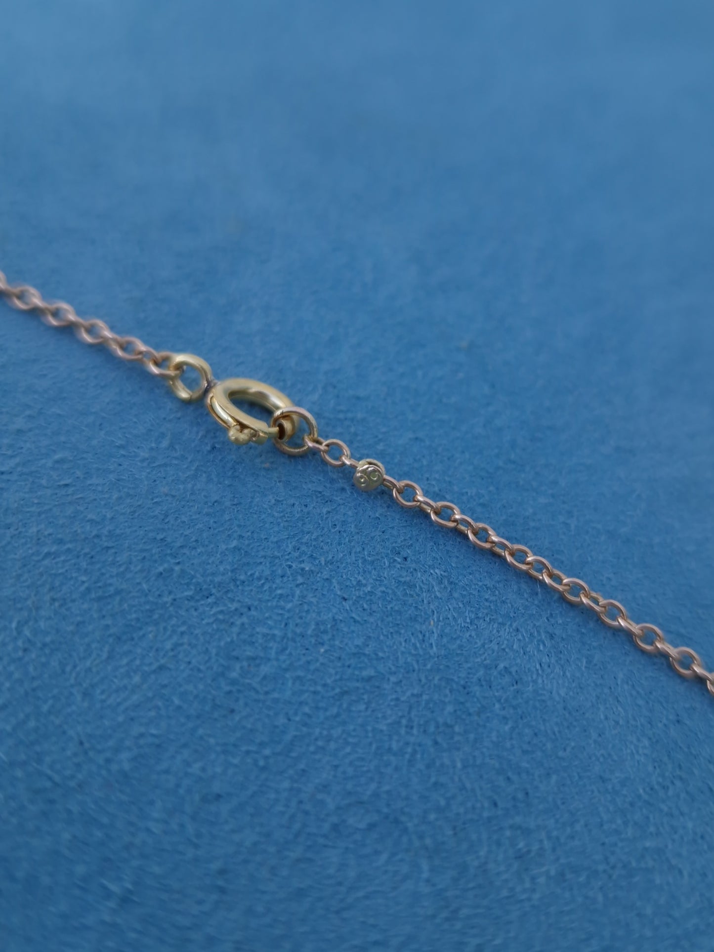 Antique Glass Bead 9ct Gold Necklace