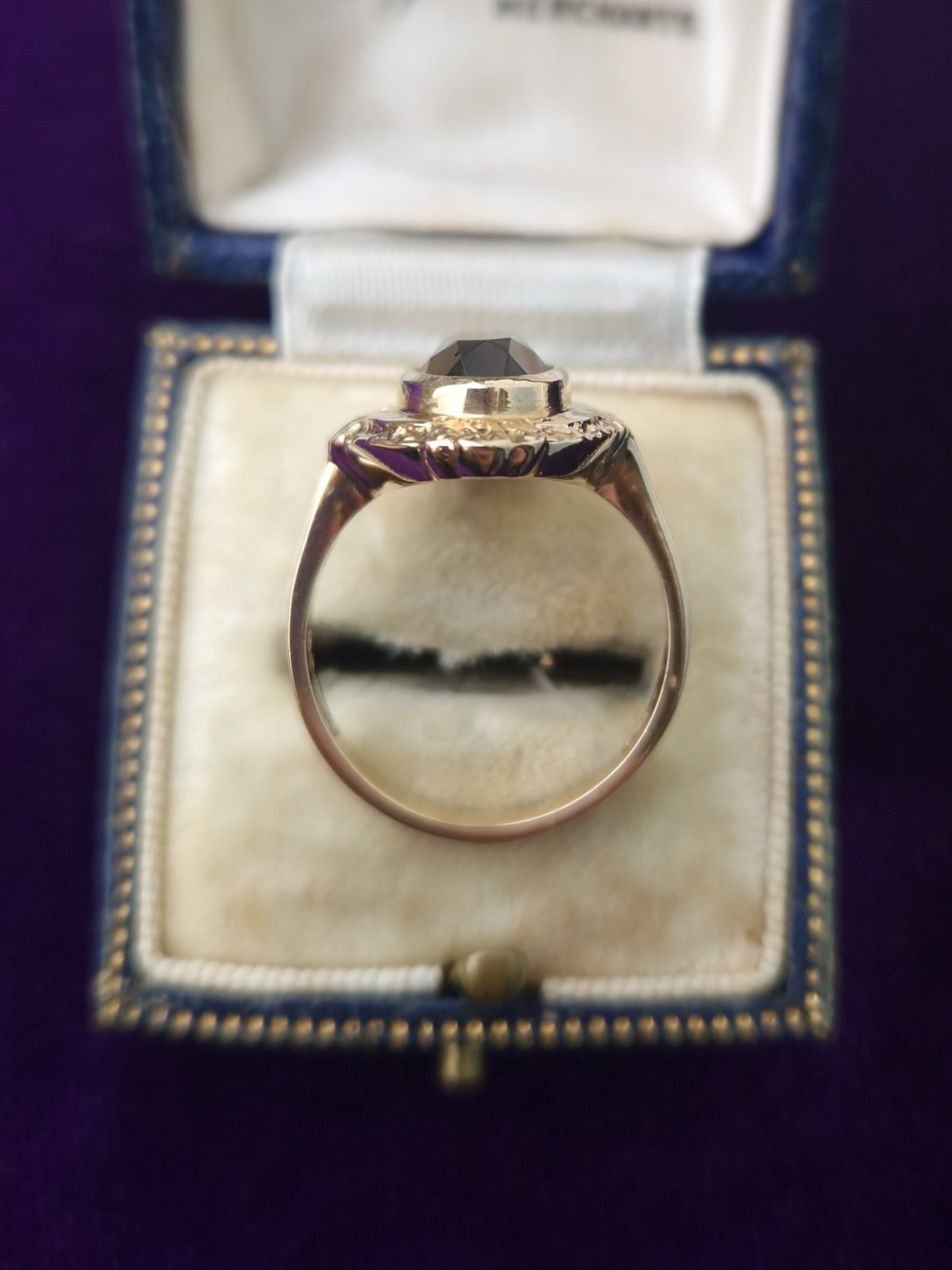 Vintage Smoky Quartz 9ct Gold Ring