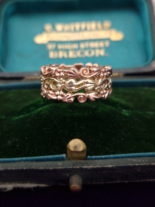 Clogau 9ct Yellow & Rose Gold Band