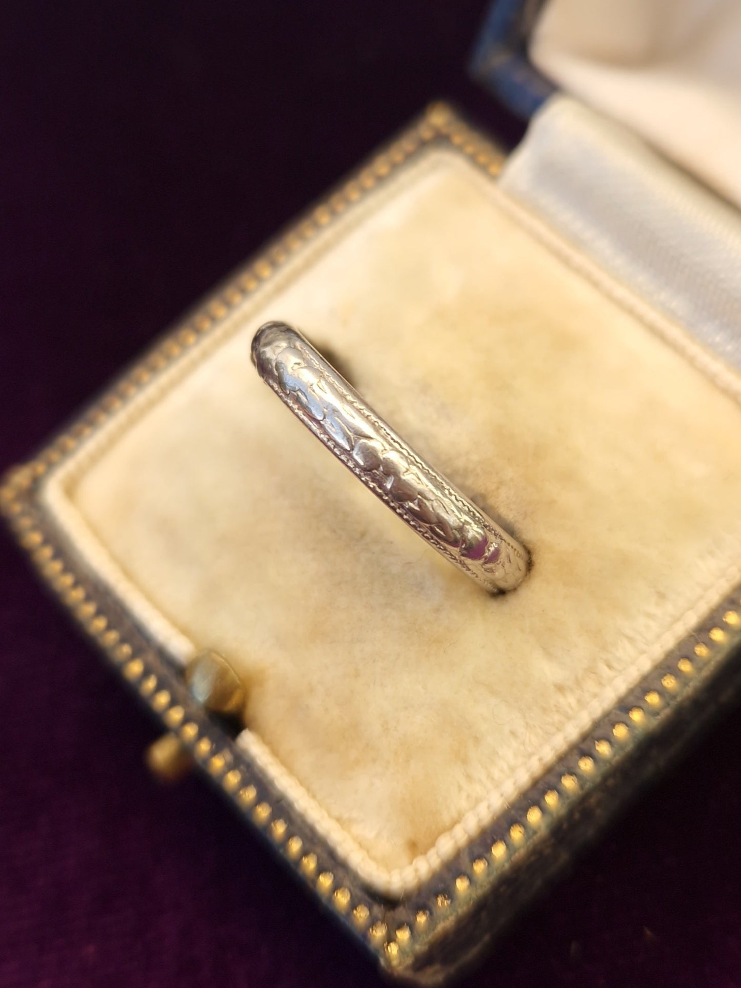 Art Deco Platinum Wedding Ring
