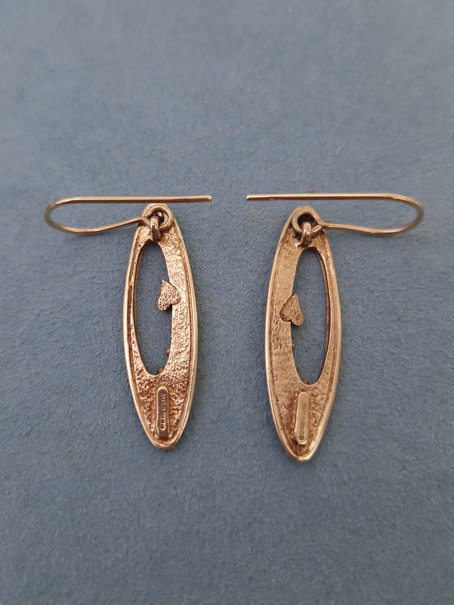 Vintage Ola Gorie 9ct Gold Drop Earrings
