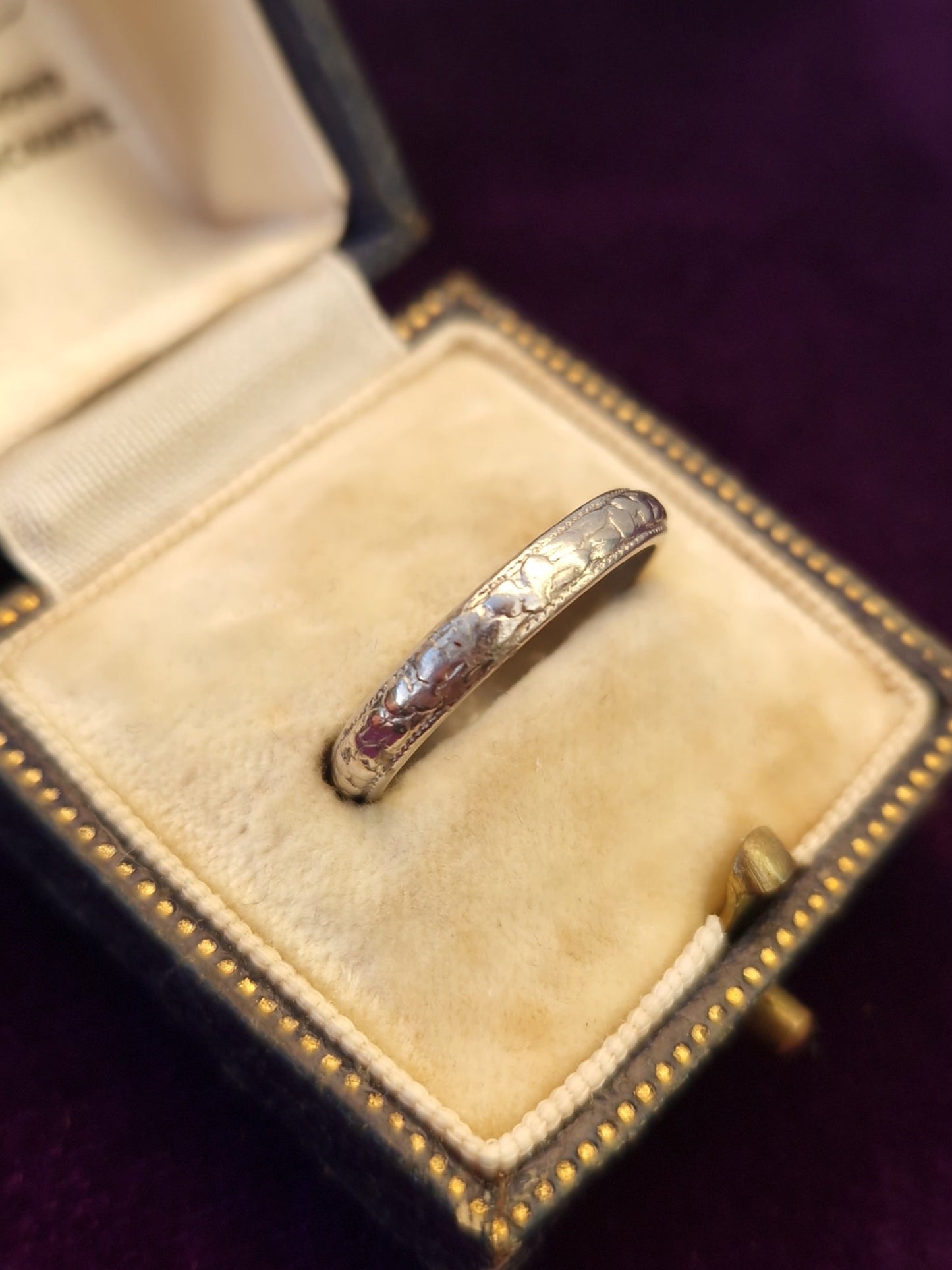 Art Deco Platinum Wedding Ring