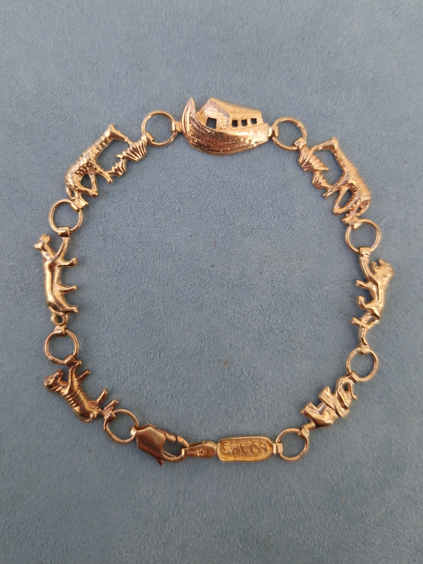 Vintage Noah's Arc Bracelet 9ct Gold