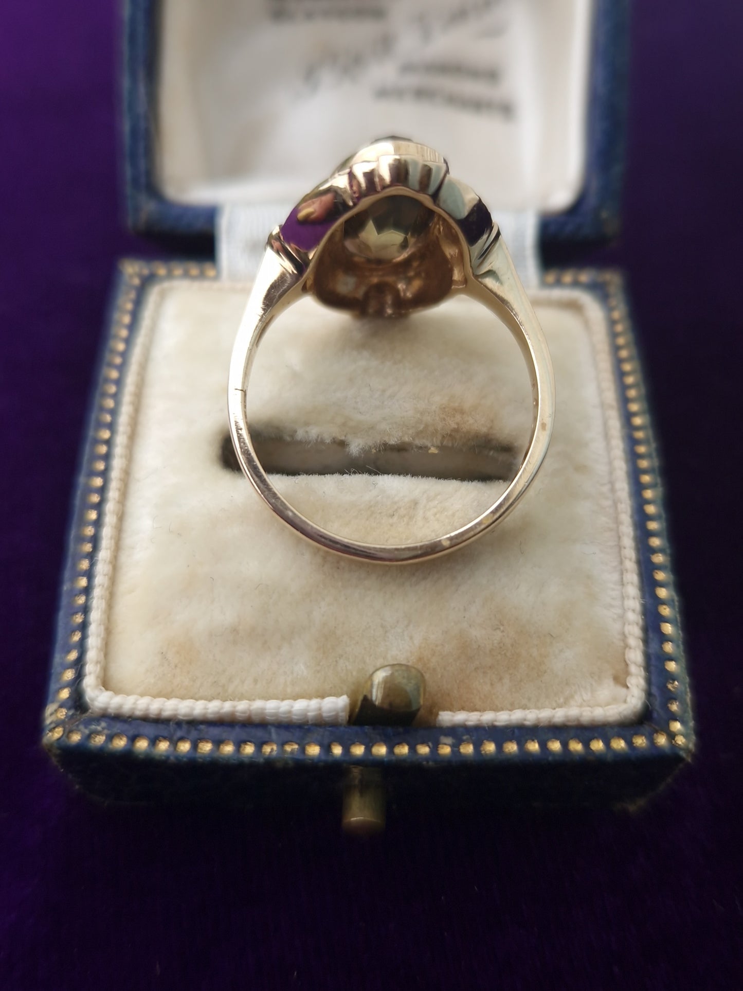 Vintage Smoky Quartz 9ct Gold Ring