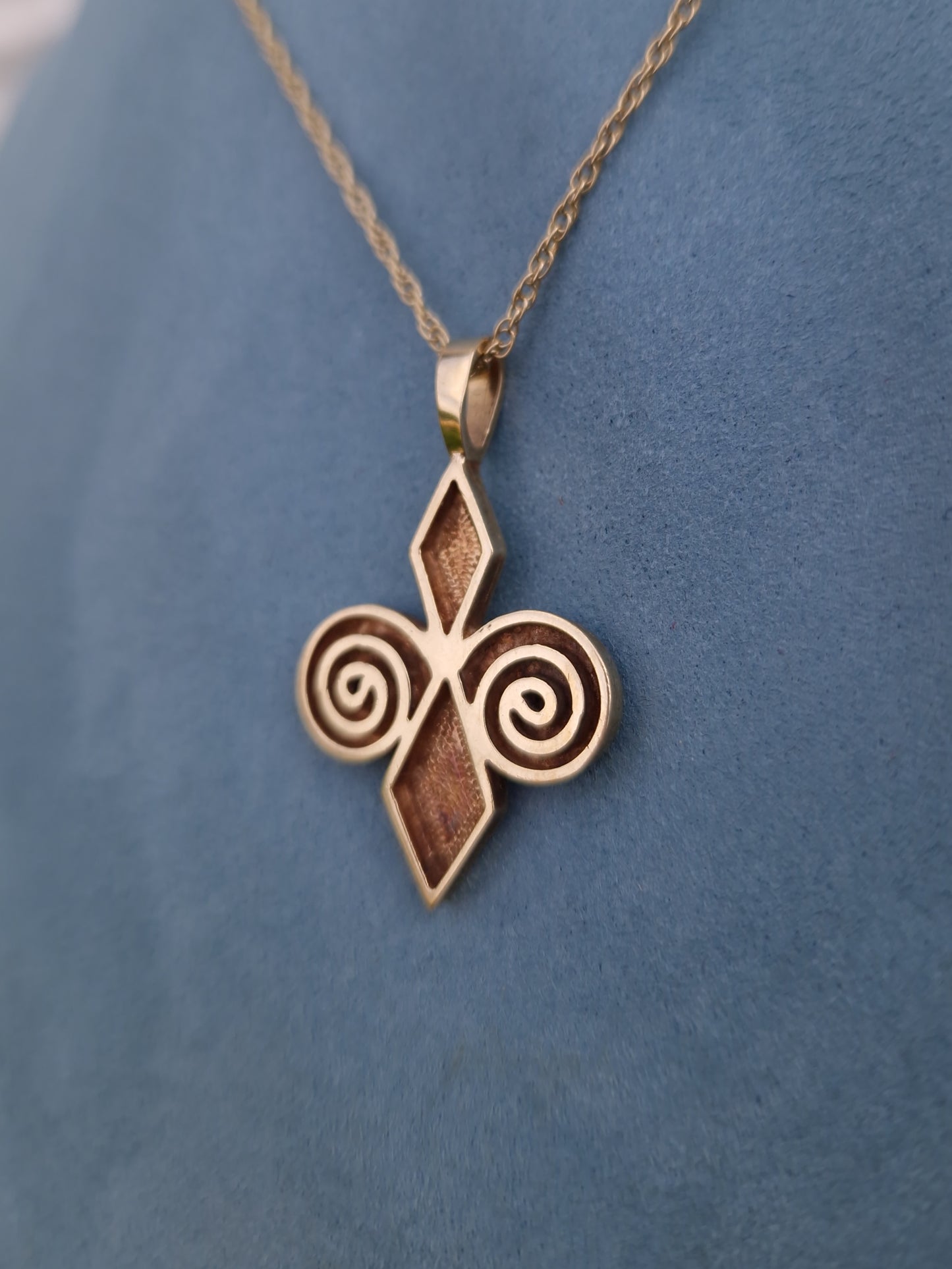 Vintage Ortak Pendant Necklace 9ct Gold
