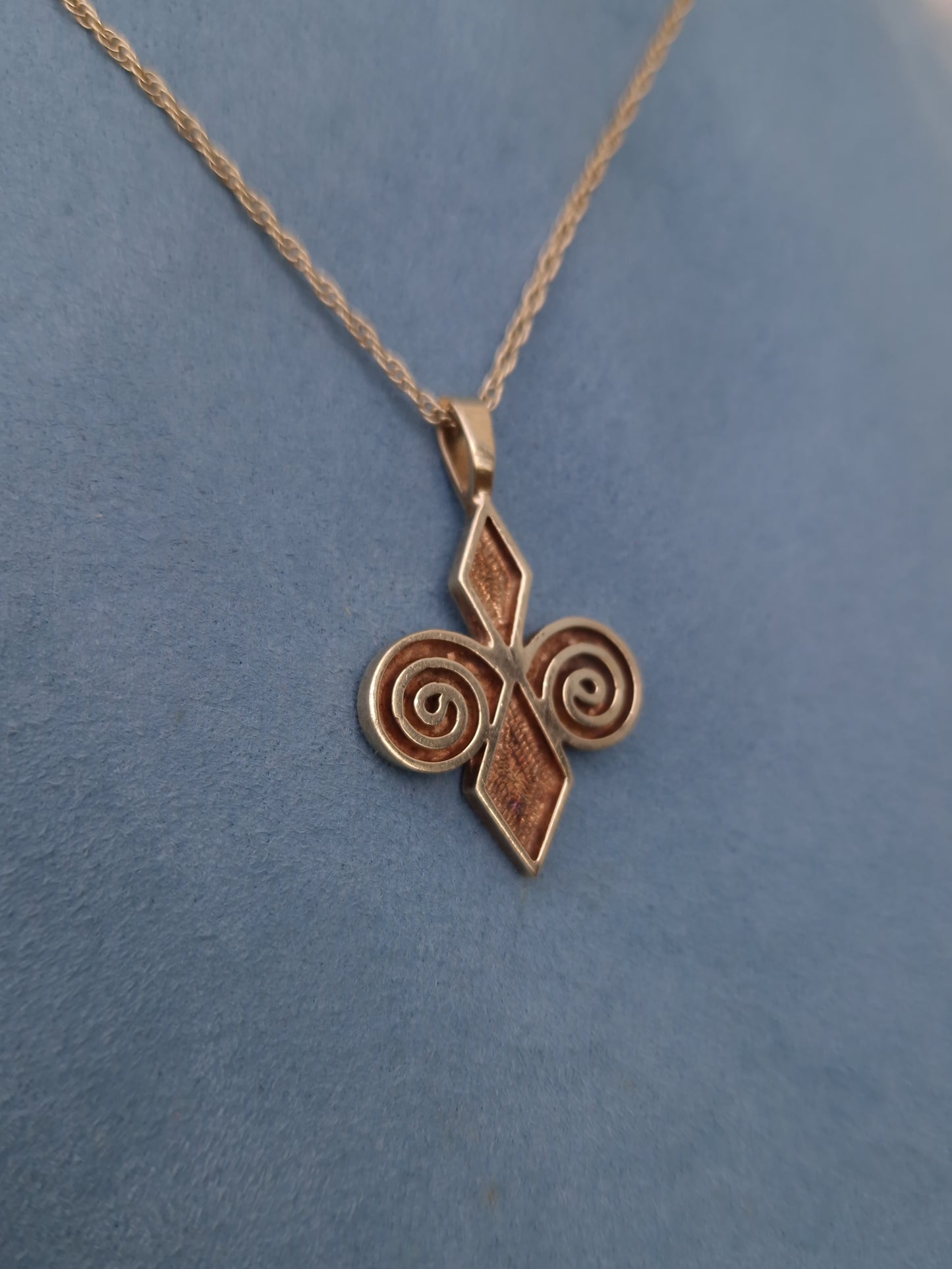Vintage Ortak Pendant Necklace 9ct Gold