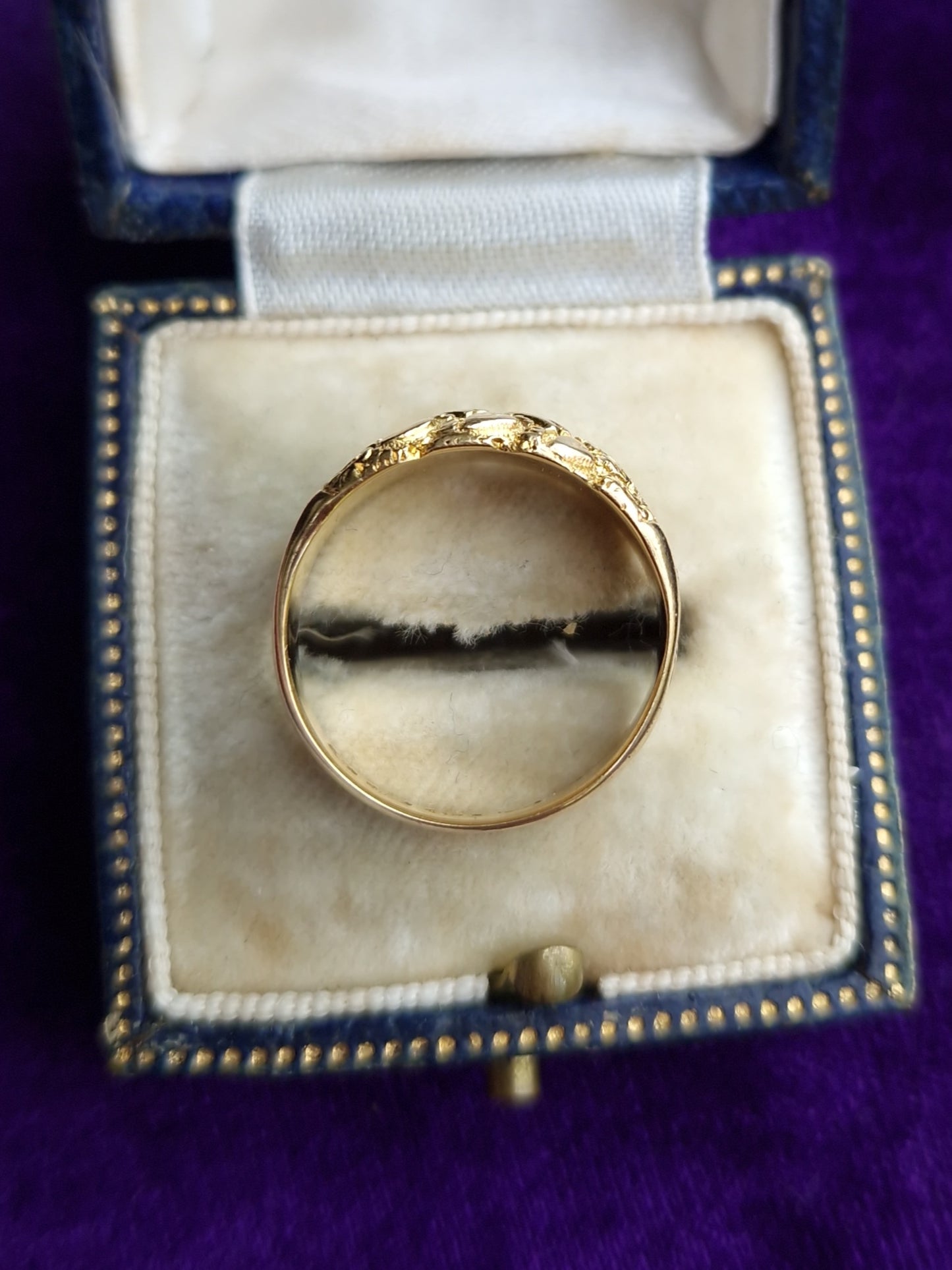 Antique Edwardian 18ct Gold Keeper Ring 1906