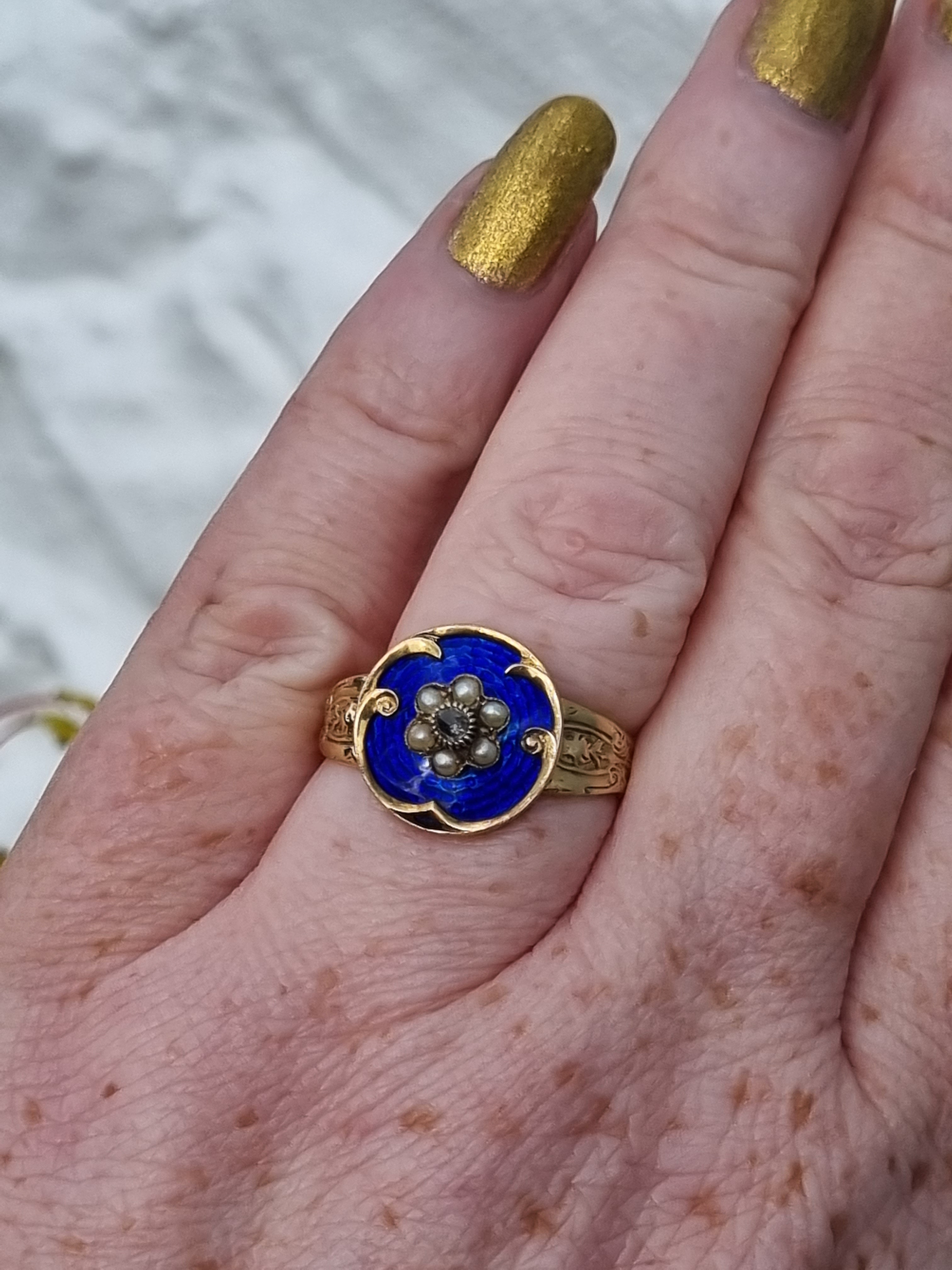 Vintage on sale pansy ring