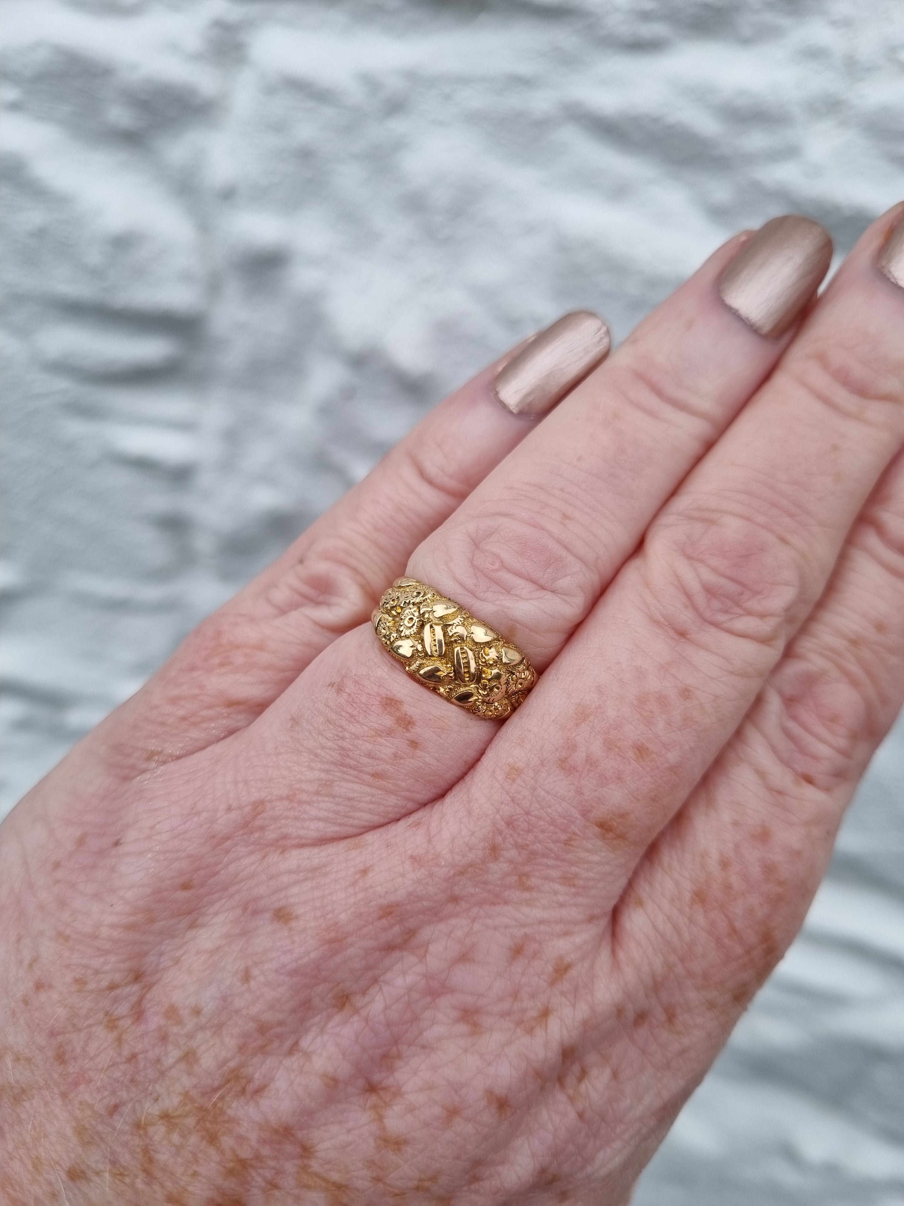 Antique gold sale band rings