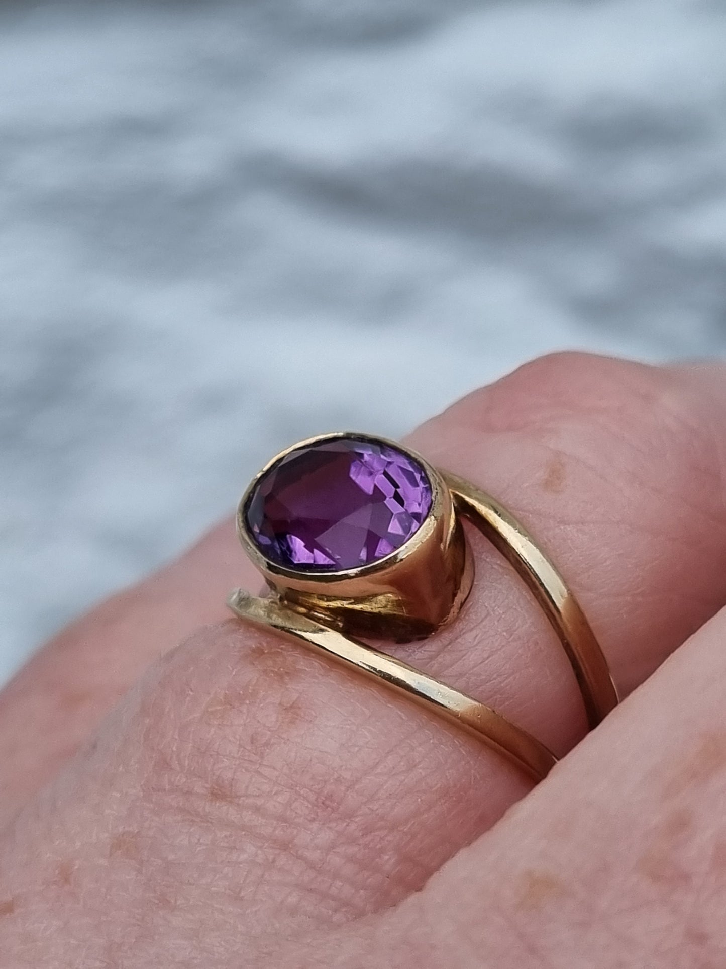 Vintage Amethyst 9ct Gold Ring