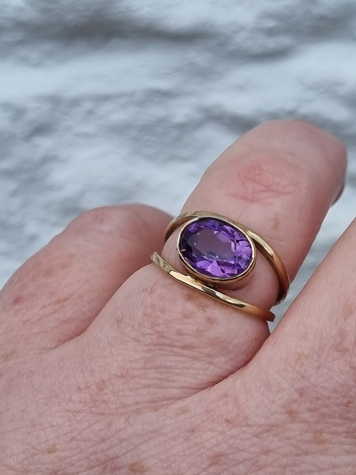 Vintage Amethyst 9ct Gold Ring